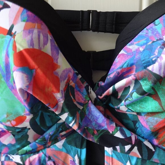 Swimsuits for All size 20 tankini top, NWT, adjustable shoulder & back straps, - Picture 2 of 16